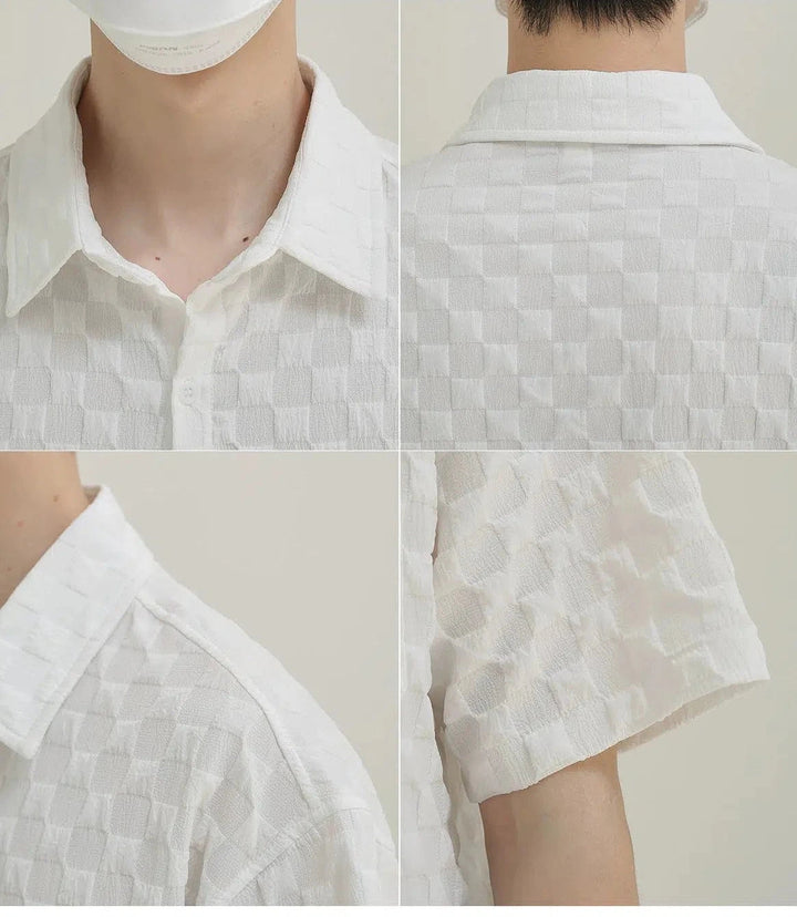 Textured Short Sleeve Shirt