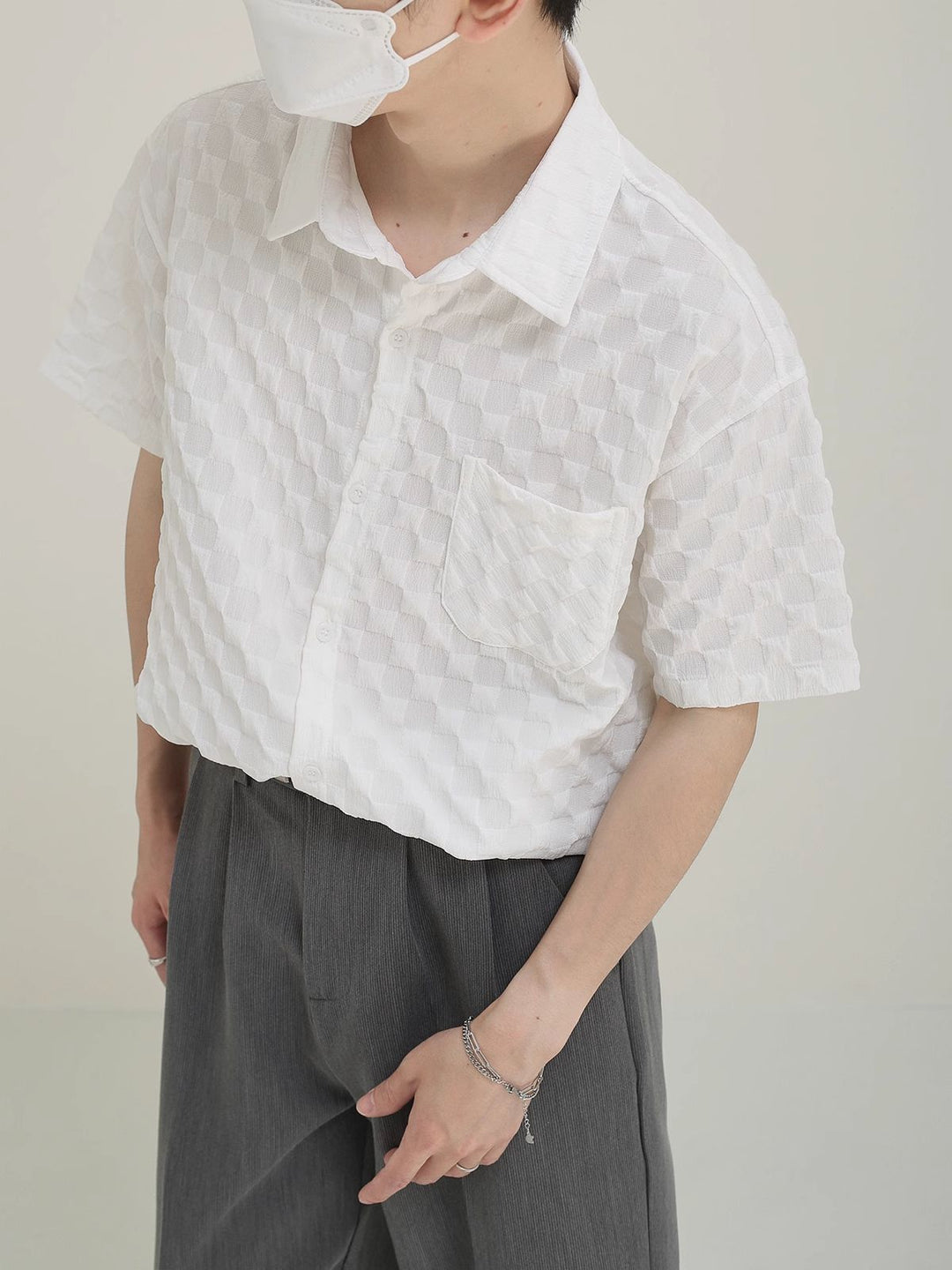 Textured Short Sleeve Shirt