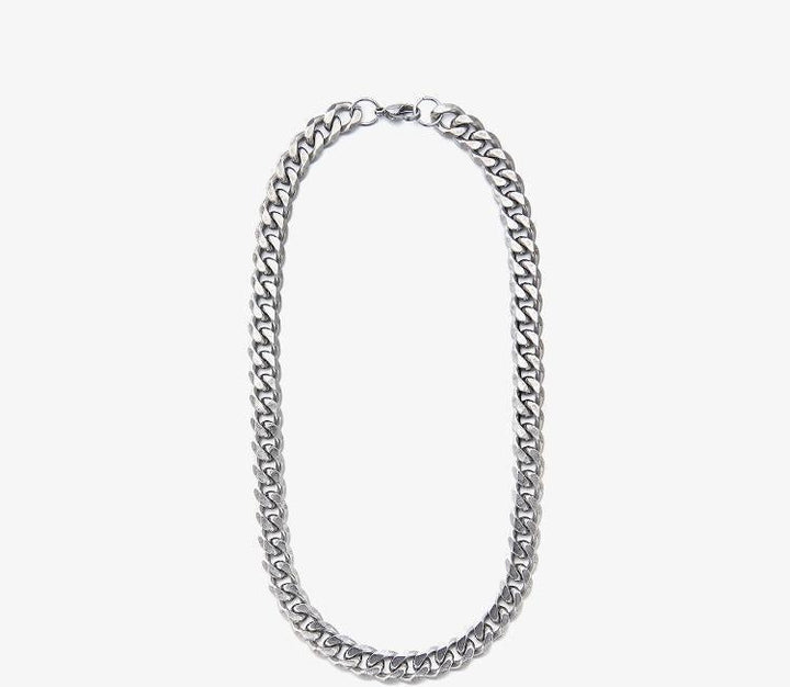 Thick Cuban Chain Necklace & Bracelet