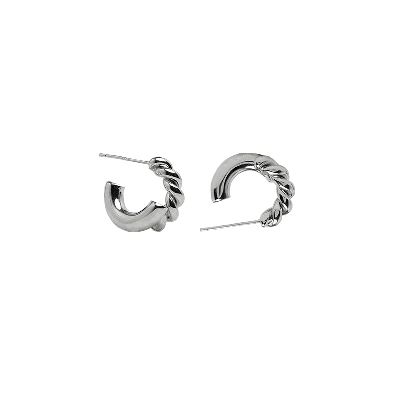 Threaded Circle Earrings