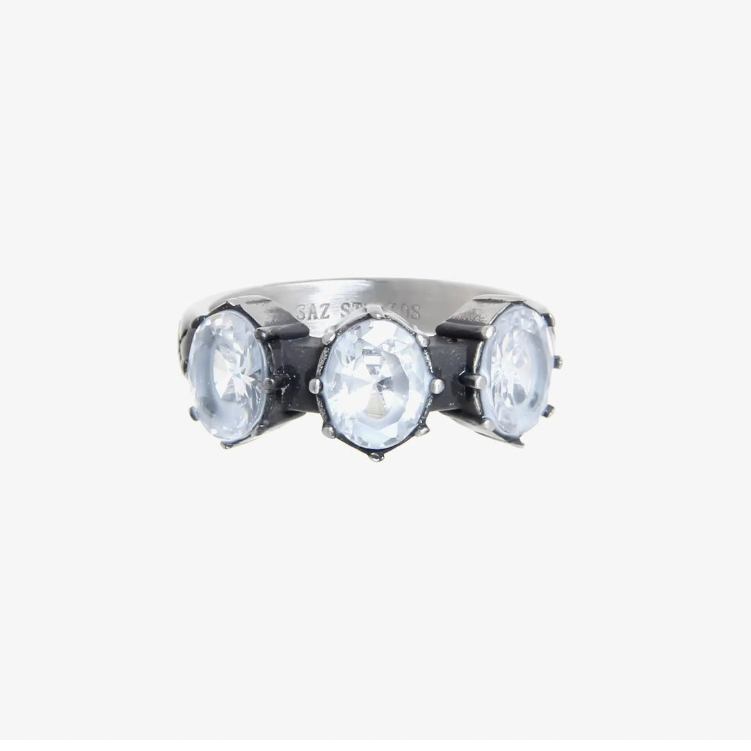 Three-eyed Zircon Ring