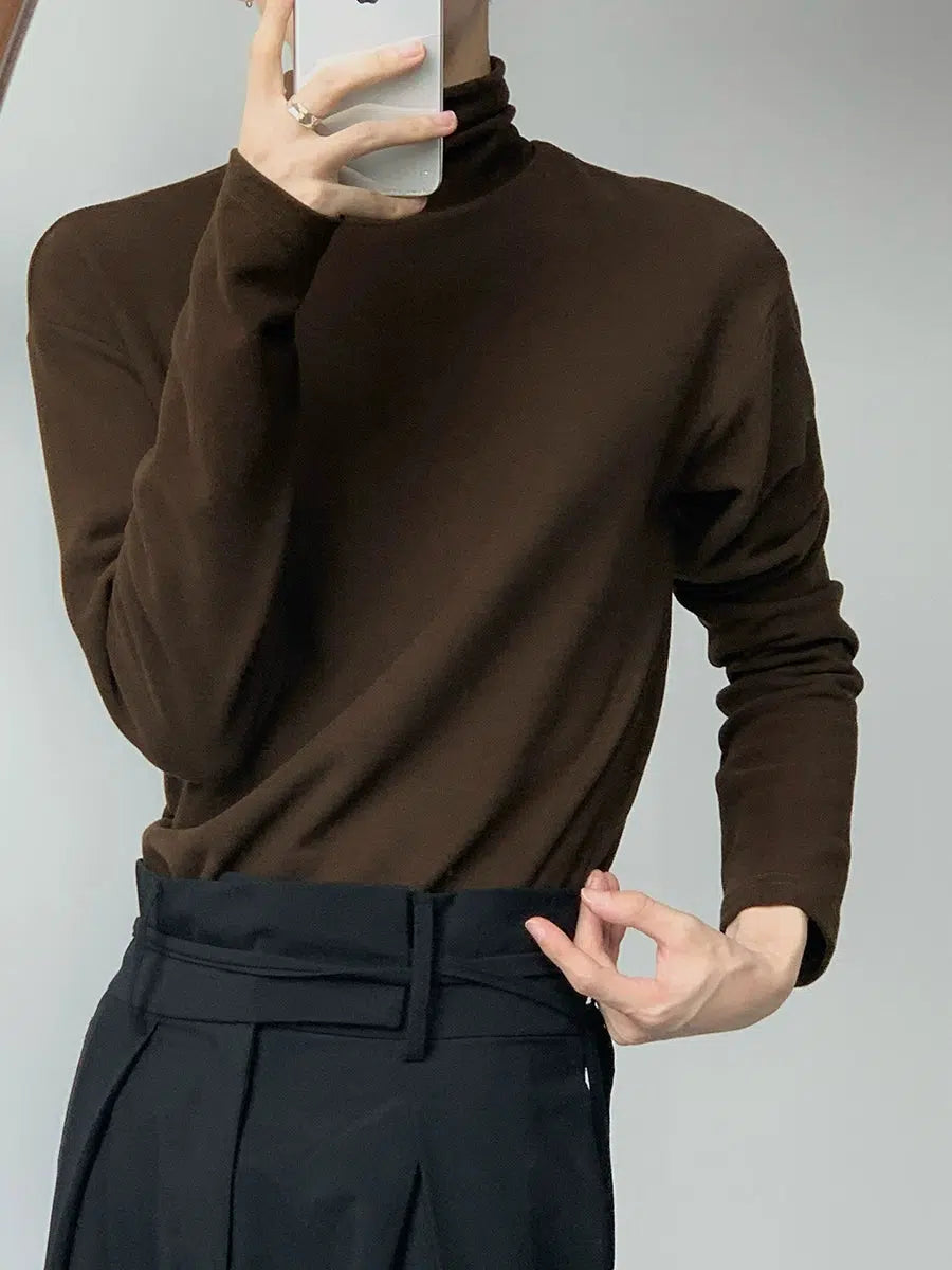 Bottoming Turtleneck Knit Sweater