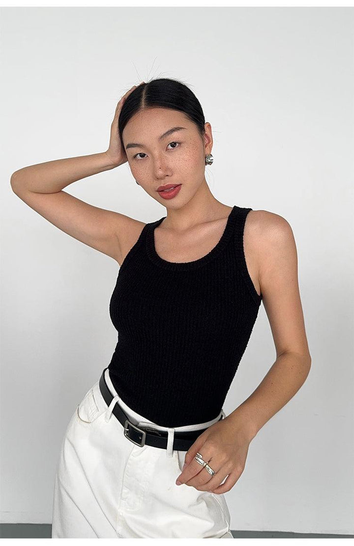 U-neck Knitted Camisole Vest