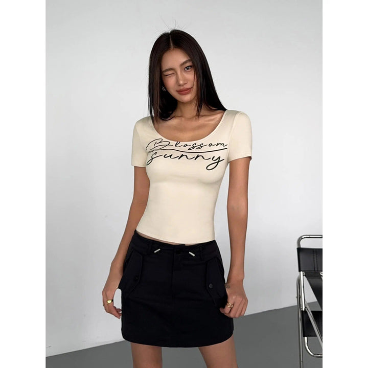 U-neck Short-sleeved T-shirt