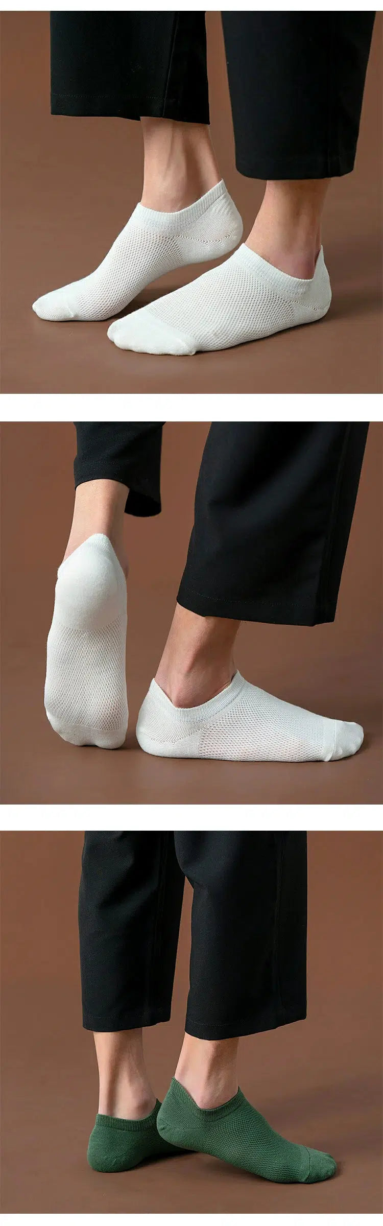 Ultra-Short Breathable Sweat-Absorbent Socks