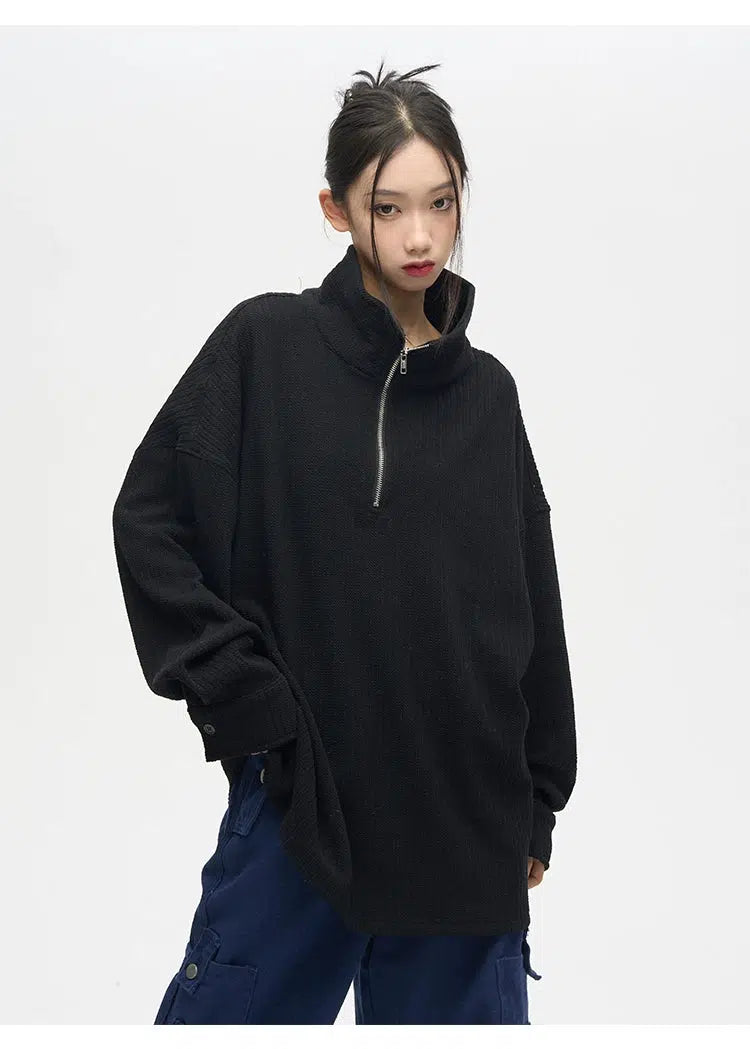 Unisex Half-zip Sweaters