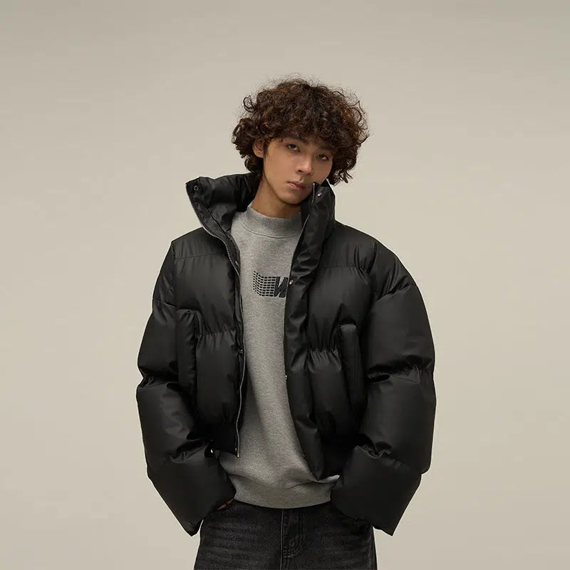 Unisex Short Puffer Cotton Jacket