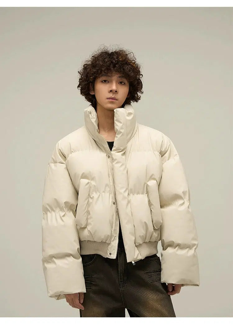 Unisex Short Puffer Cotton Jacket