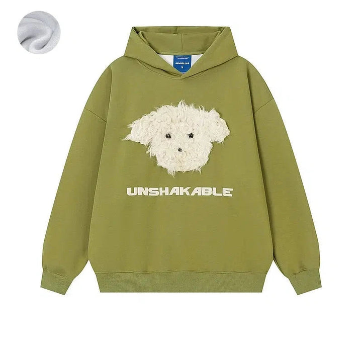 Unshakable Fleece Dog Design Sweatshirt