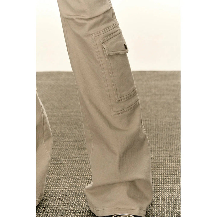 Utility Cargo Casual Pants with Adjustable Length