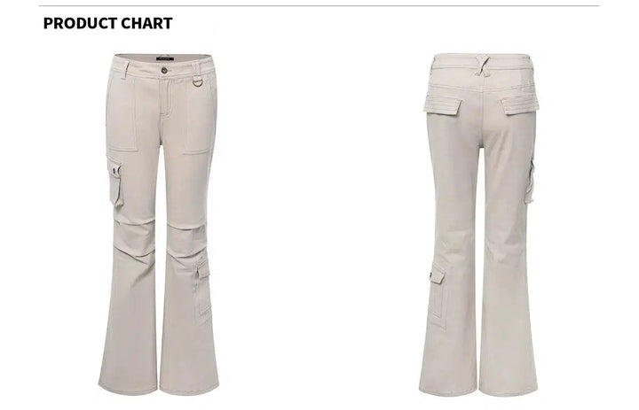 Utility Cargo Casual Pants with Adjustable Length