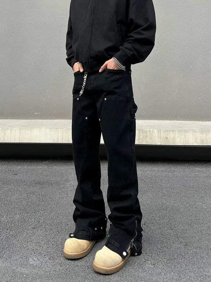 Workwear Cargo Denim Pants