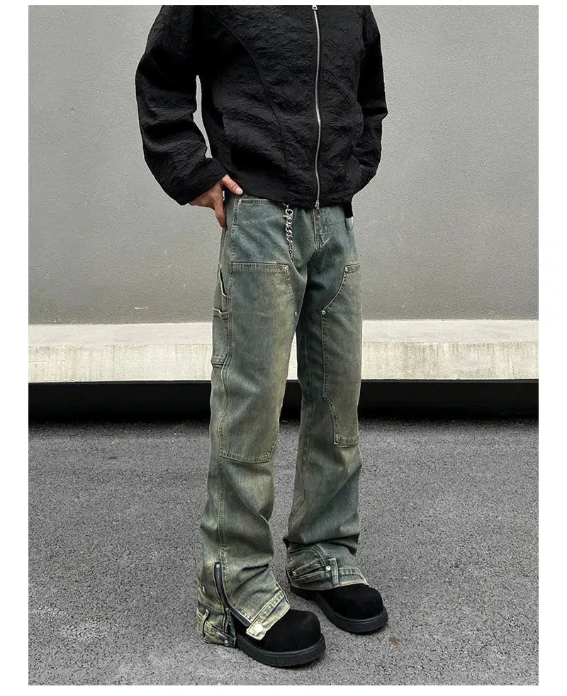 Workwear Cargo Denim Pants