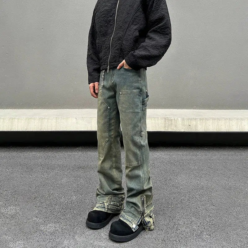 Workwear Cargo Denim Pants