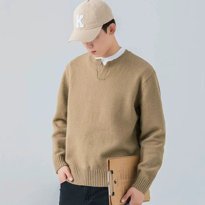 V-neck Pullover Sweater