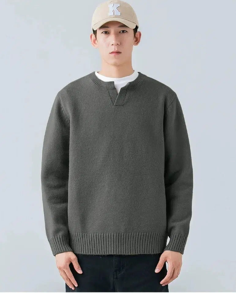 V-neck Pullover Sweater