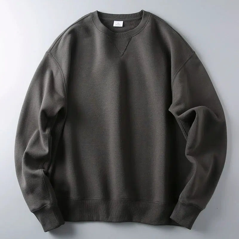 Velvet Crew Neck Sweatshirt