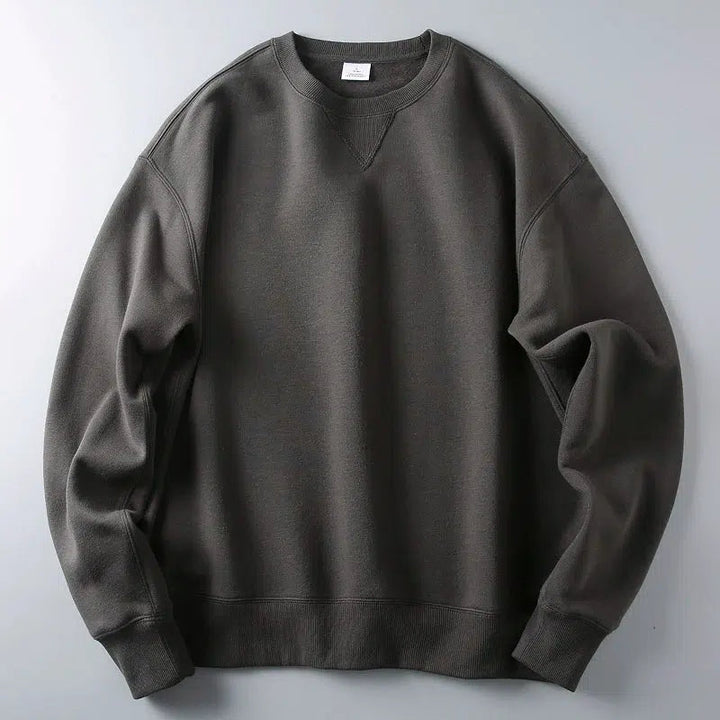 Velvet Crew Neck Sweatshirt