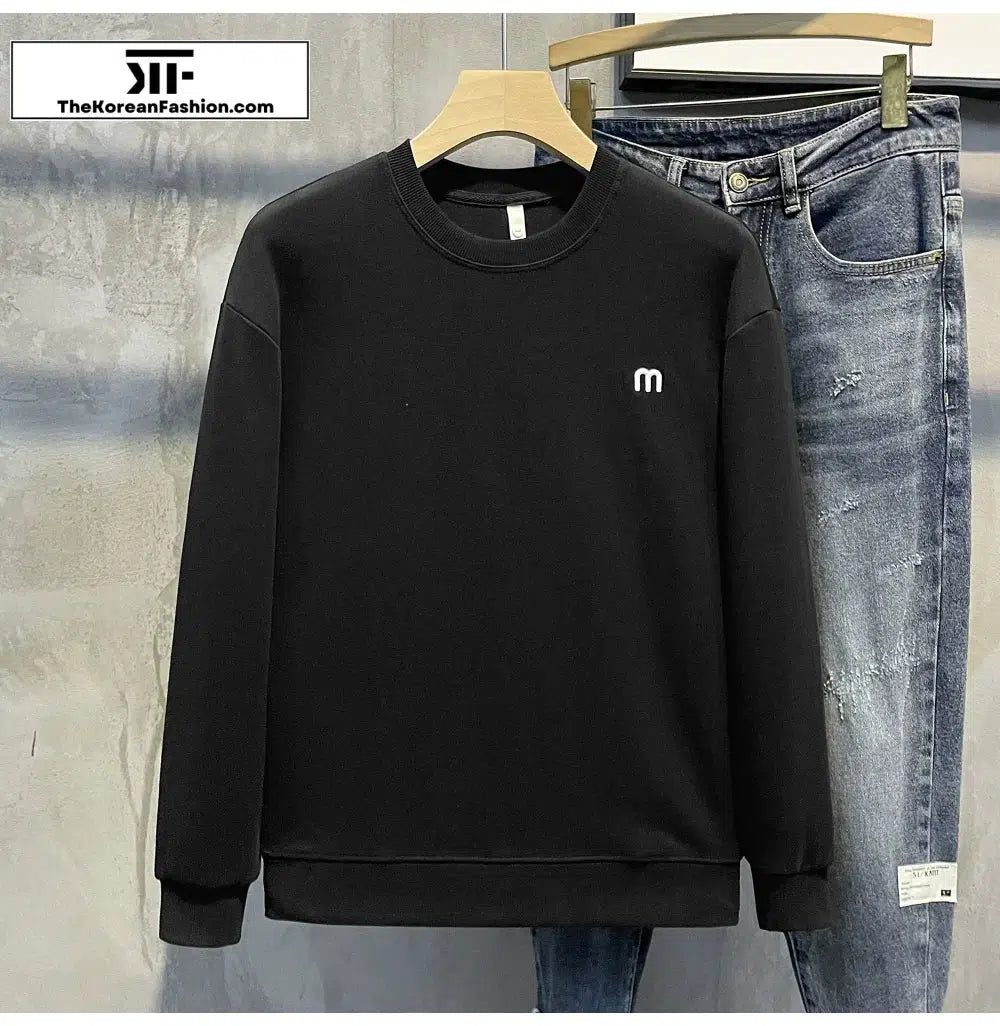 Velvet Small M Embroidered Sweatshirt