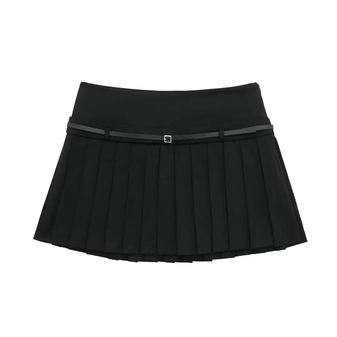 Versatile Casual Wide Pleated Skirt