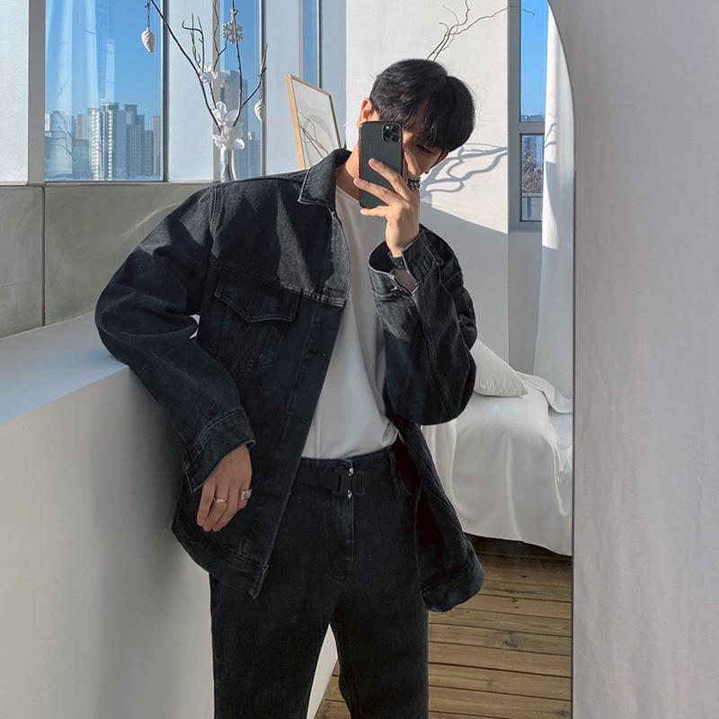 Denim Lapel Jacket - The Korean Fashion