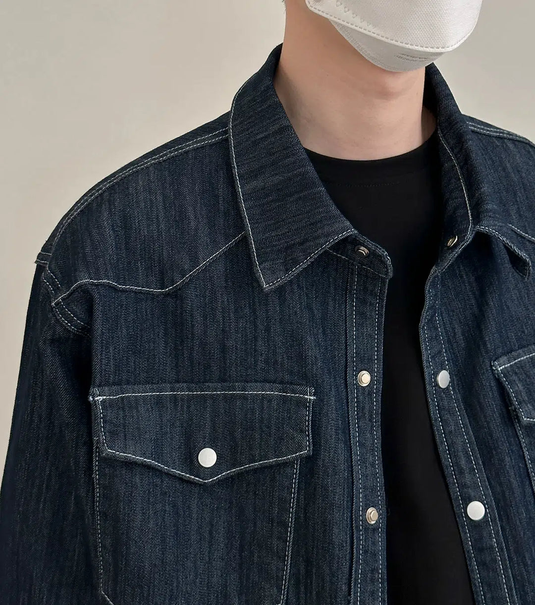 Washed Denim Tooling Style Suit