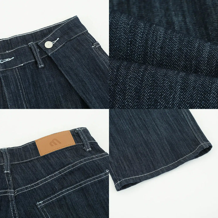 Washed Denim Tooling Style Suit