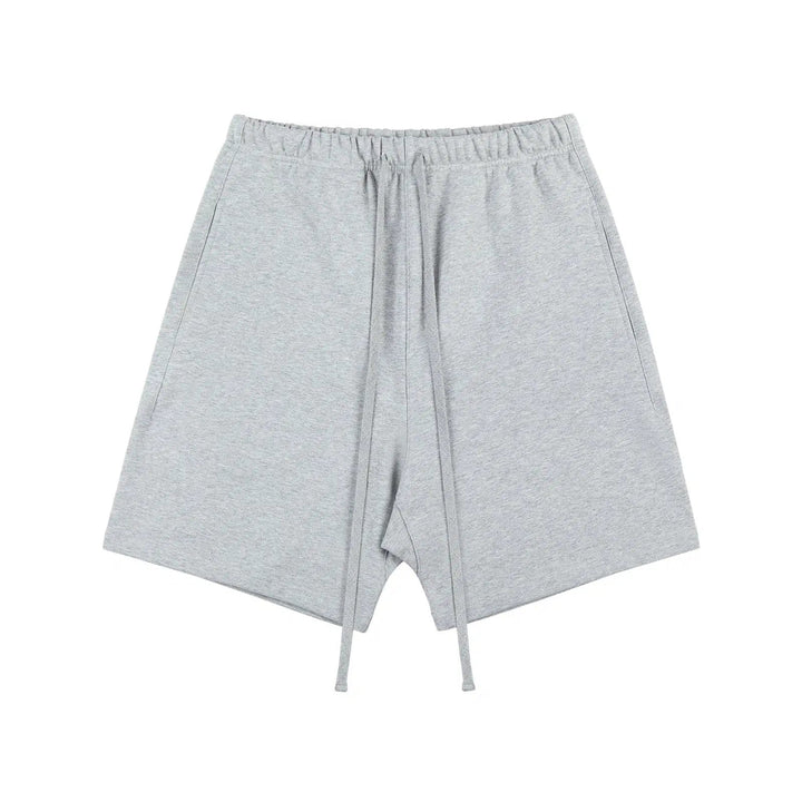 Washed Elastic Waist Shorts