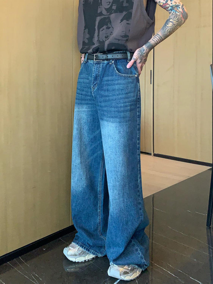 Washed High Waist Wide Leg Jeans