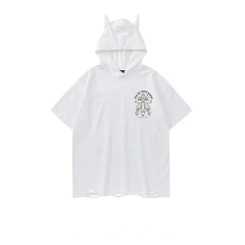 Washed Hooded T-shirt