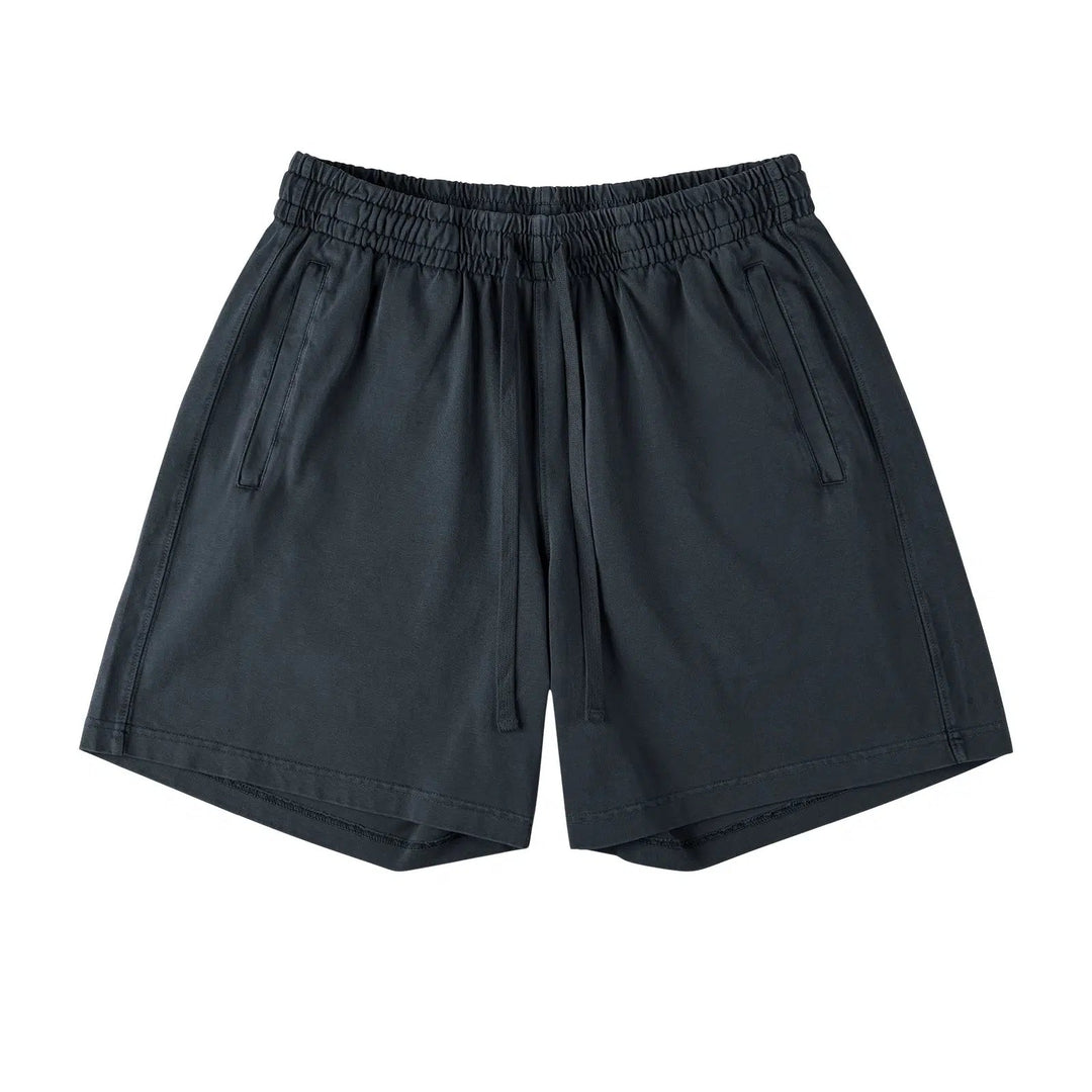 Washed Mid-length Shorts