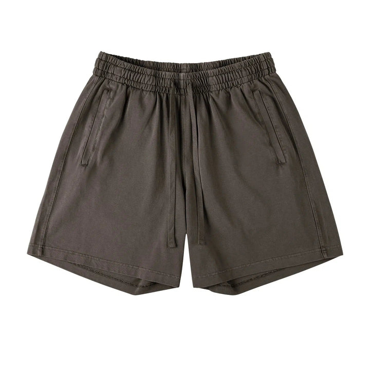 Washed Mid-length Shorts