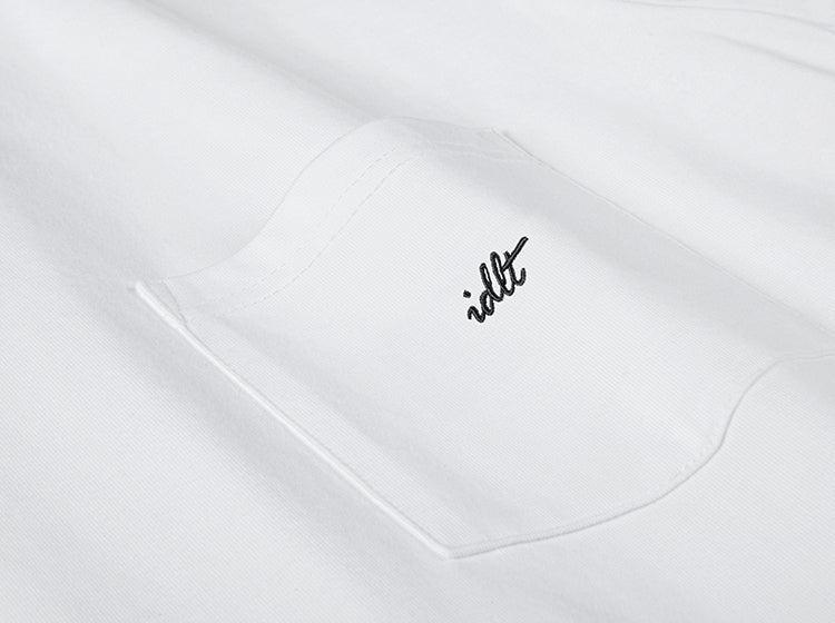 Washed Pocket Logo Embroidery T-shirt