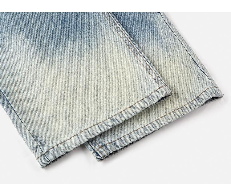 Washed Three-dimensional Stitching Jeans