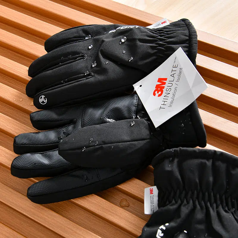 Waterproof And Velvet Leather Gloves