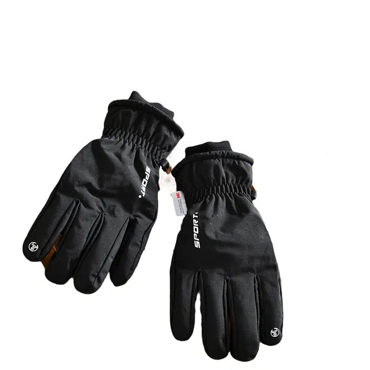 Waterproof And Velvet Leather Gloves