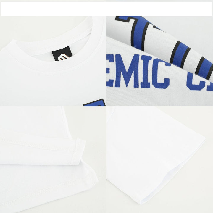 White Casual Round Neck T-shirt