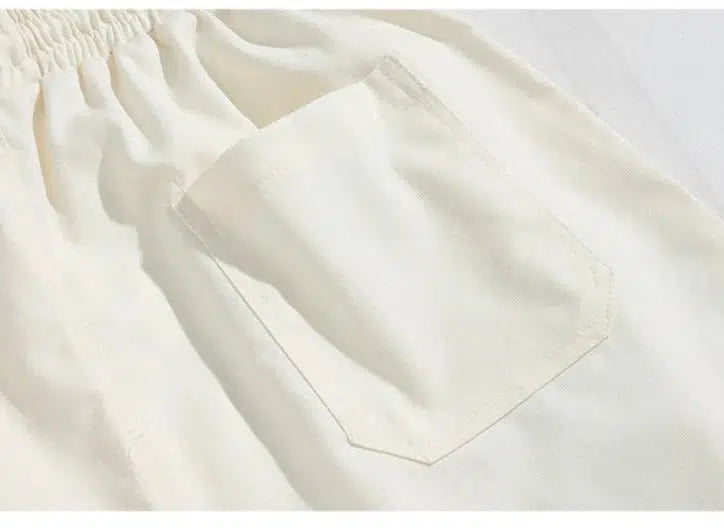 White Linen Shorts