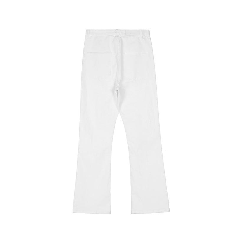 White Slim Fit Straight Jeans