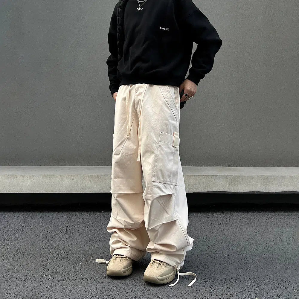 Wide Leg Cargo Pants