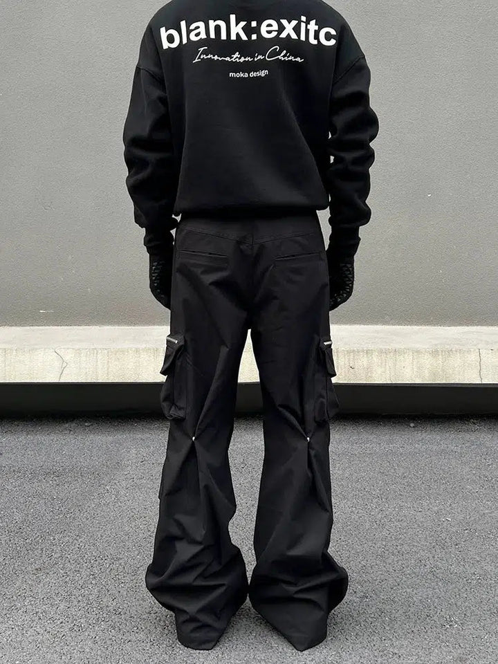 Wide-Leg Cargo Pants