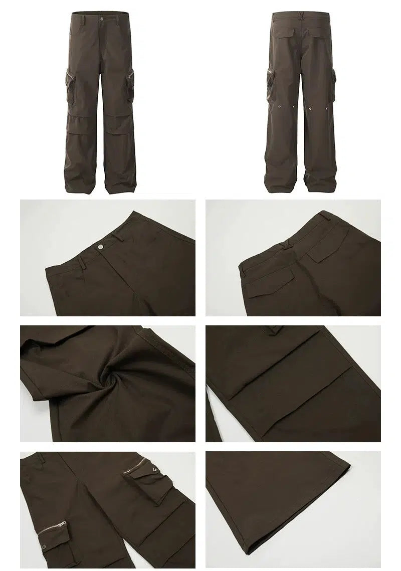 Wide-Leg Cargo Pants