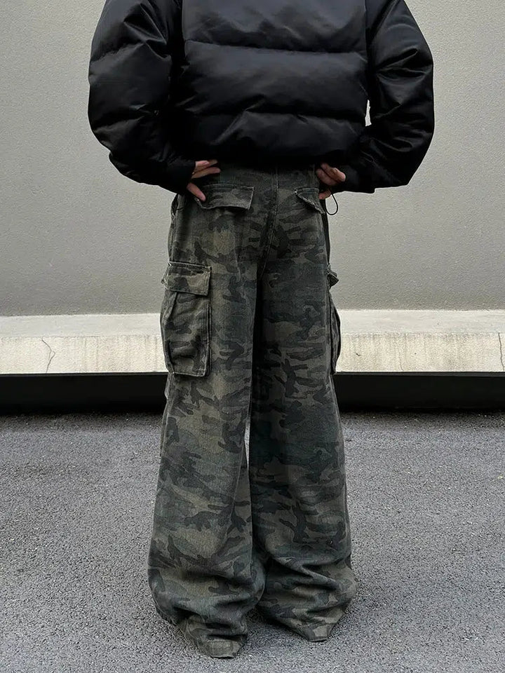 Wide-Leg Cargo Pants