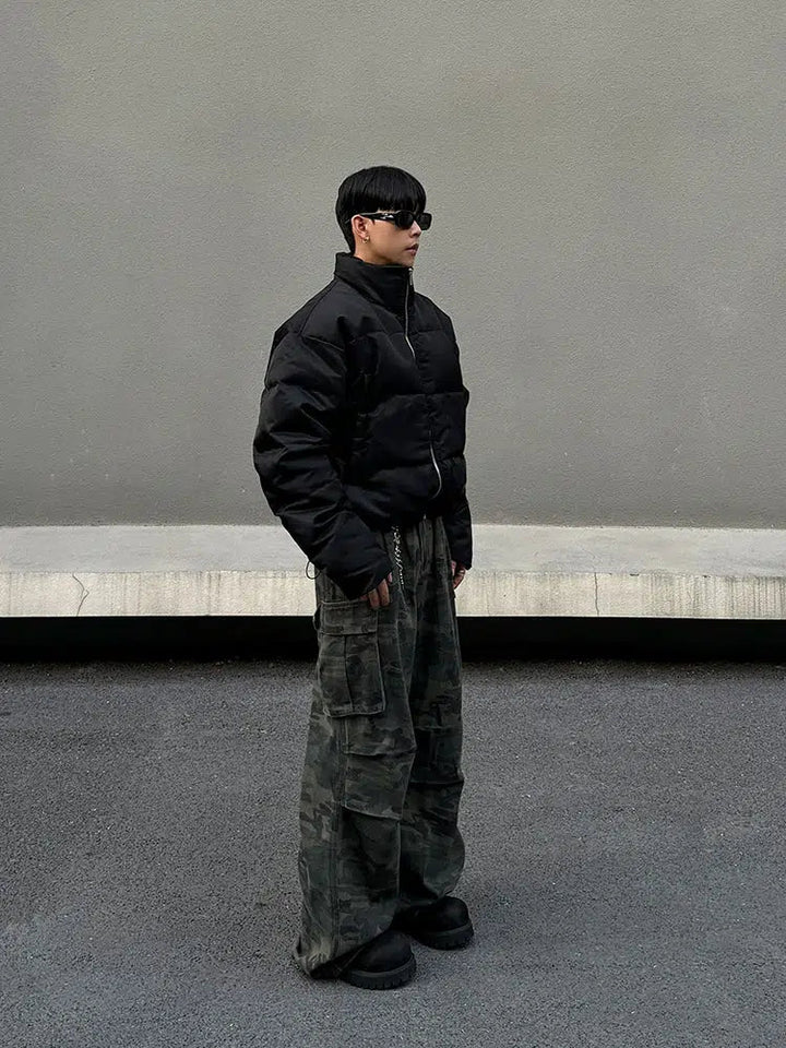 Wide-Leg Cargo Pants