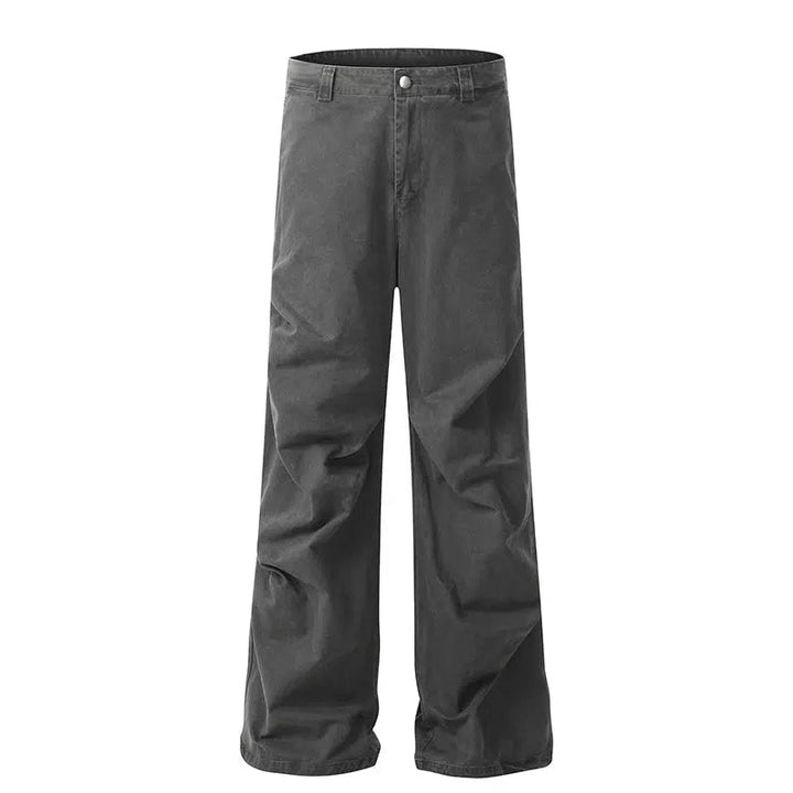 Wide-Leg Casual Cargo Pants