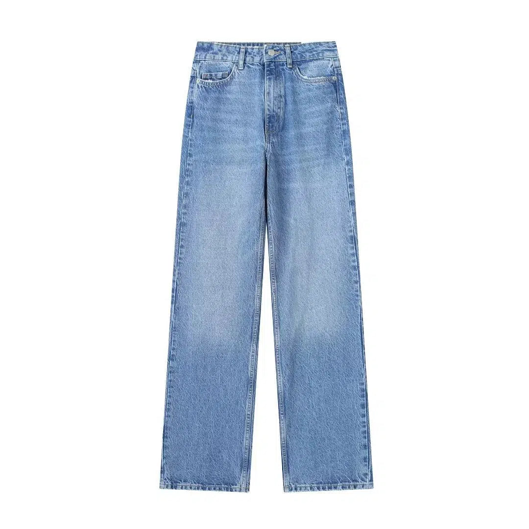 Wide Leg Casual Denim Pants