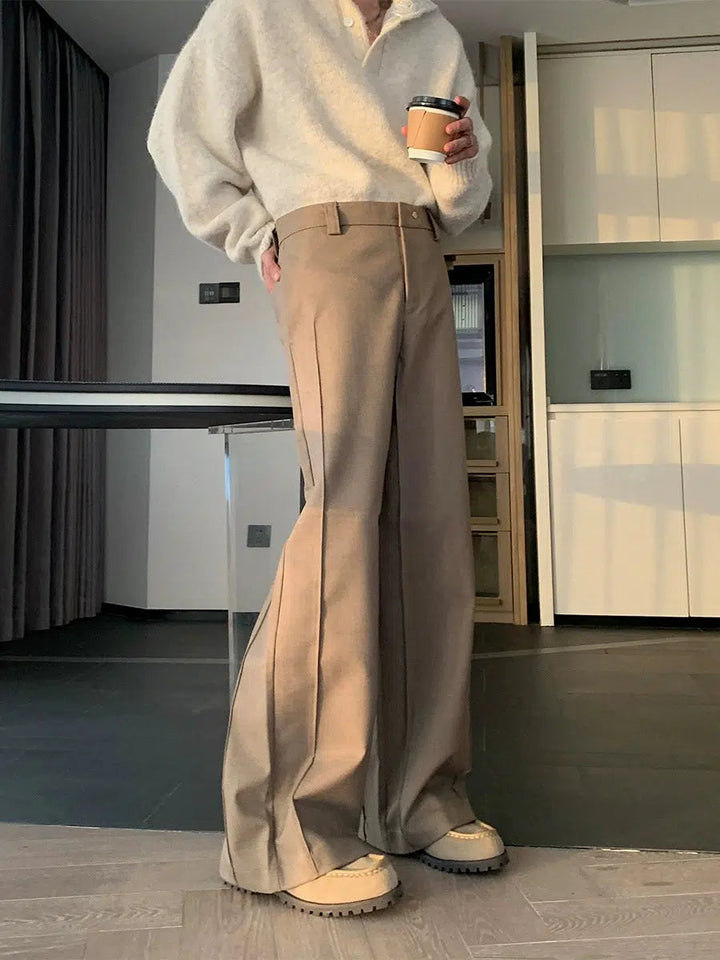 Wide-Leg Casual Pants