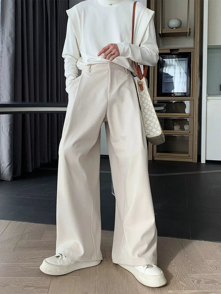 Wide-Leg Casual Pants