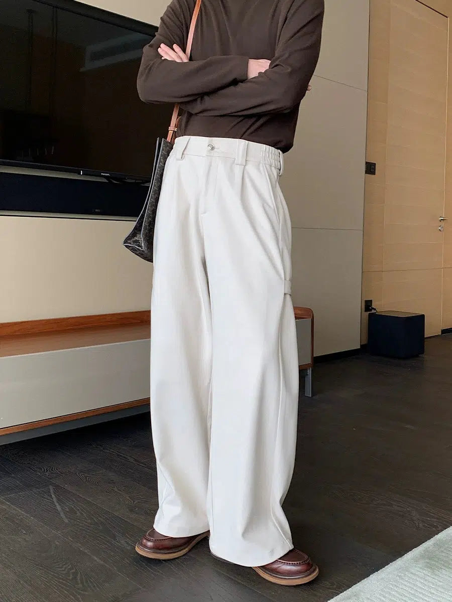 Wide-Leg Casual Pants