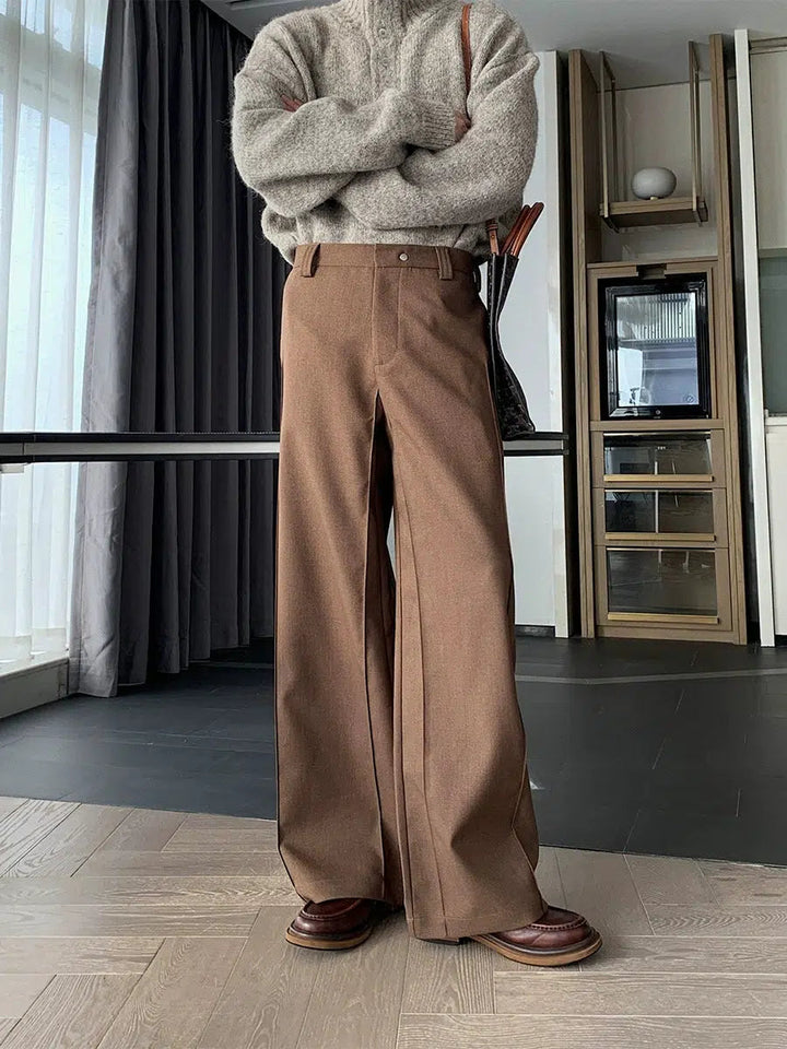 Wide-Leg Casual Pants